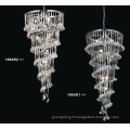 Luminaire chandelier en cristal et en acier au chrome de luxe (1064S1)